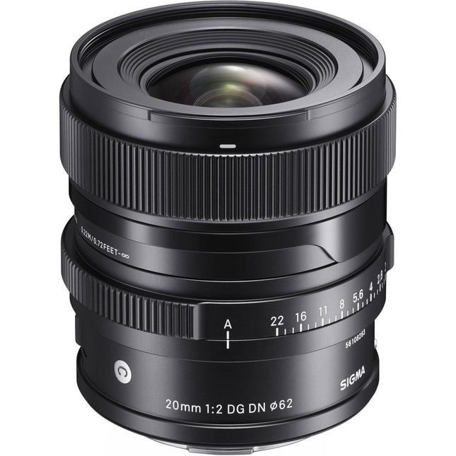 Sigma 20mm f2 DG DN Lente para Leica L Apertura f2 Distancia mínima 22cm