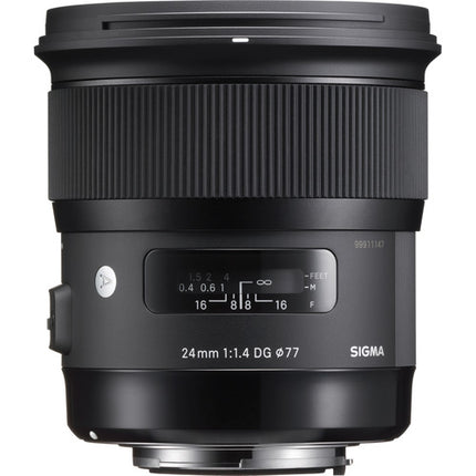 Sigma 24mm f/1.4 DG HSM Art Objetivo para Nikon F con parasol y funda
