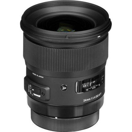 Sigma 24mm f/1.4 DG HSM Art Objetivo para Nikon F con parasol y funda