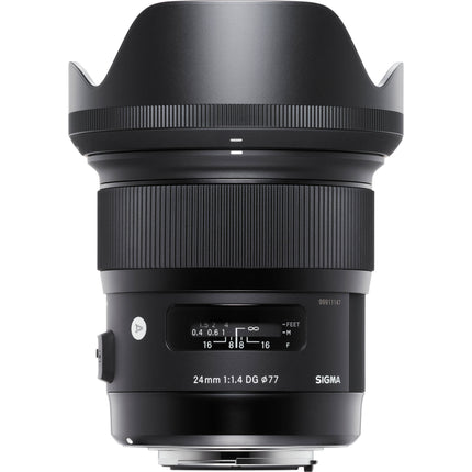 Sigma 24mm f/1.4 DG HSM Art Objetivo para Nikon F con parasol y funda