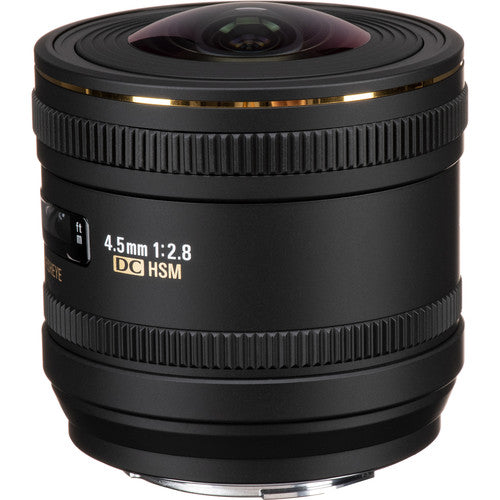 Sigma 4.5mm f/2.8 EX DC Objetivo para Sony A APS-C 180° y Estuche