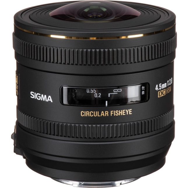 Sigma 4.5mm f/2.8 EX DC Objetivo para Sony A APS-C 180° y Estuche
