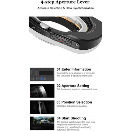 Megadap Adaptador Autofocus Para Objetivos Leica M A Montura Canon RF Compatible AF MF Con Modo Macro