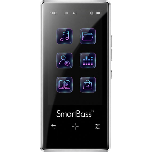 Samvix Smartbass 10 Reproductor MP3 Pantalla Táctil 16GB Plata con Carga Inalámbrica