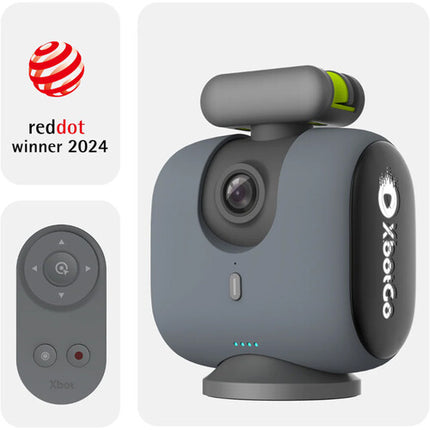 XbotGo Chameleon Cámara AI con Tripié NT4 Altura Ajustable 4K 360° Pan Lava Graphite