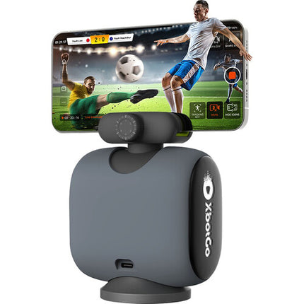 XbotGo Chameleon Cámara AI con Tripié NT4 Altura Ajustable 4K 360° Pan Lava Graphite