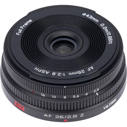 Viltrox AF 26mm f/2.8 EVO Lente Gran Angular Full Frame para Nikon Z