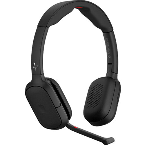 HP POLY Poly Focus 625 Auriculares inalámbricos con carga inalámbrica y 32mm Drivers