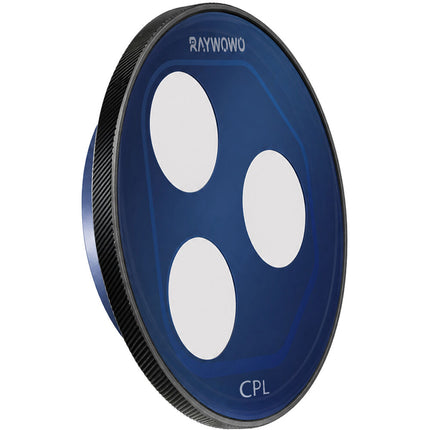 Raywowo Filtro Polarizador Circular CPL para iPhone 17 Pro Max Azul Oscuro con Paño de Limpieza