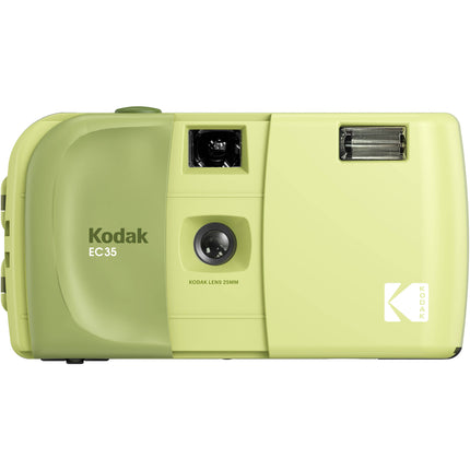 Kodak EC35 Cámara de película 35mm lente 25mm f10 verde aguacate con correa