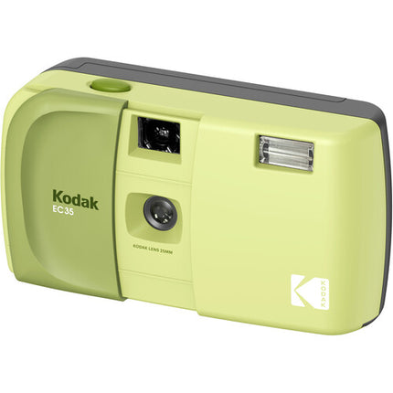 Kodak EC35 Cámara de película 35mm lente 25mm f10 verde aguacate con correa