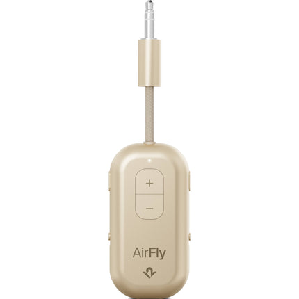Twelve South AirFly Pro 2 Adaptador Bluetooth Inalámbrico Oro 25h Batería USB-C