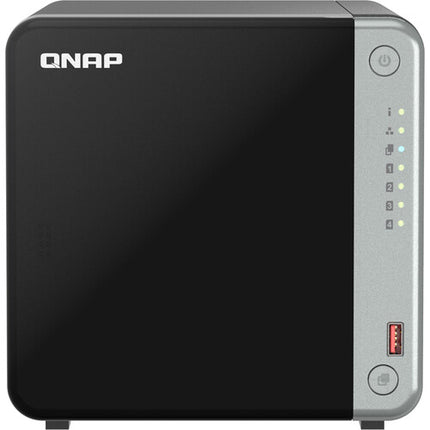 QNAP TS-462A carcasa NAS 4 bahías con CPU Intel 2 GHz 4GB RAM y puerto 2.5GbE