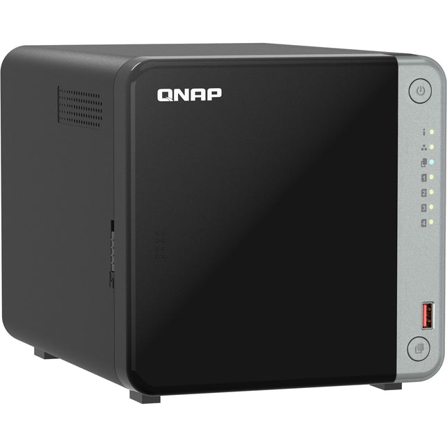 QNAP TS-462A carcasa NAS 4 bahías con CPU Intel 2 GHz 4GB RAM y puerto 2.5GbE