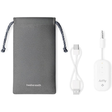 Twelve South AirFly Pro 2 Adaptador Bluetooth inalámbrico blanco glacial 25h batería USB-C