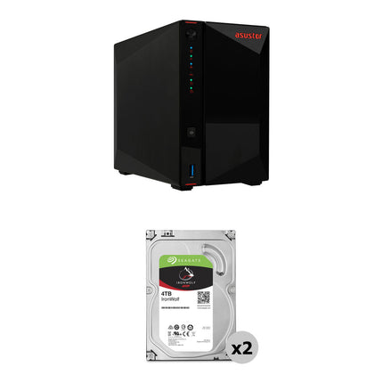Asustor AS5402T 8TB NAS con 2 x 4TB 5400 rpm SATA III 3.5"