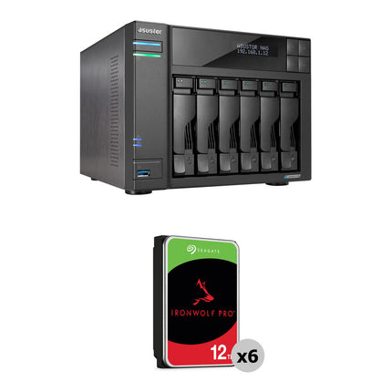 Asustor 72TB Lockerstor 6 Gen2 NAS 6 Bahías 7200 rpm SATA III