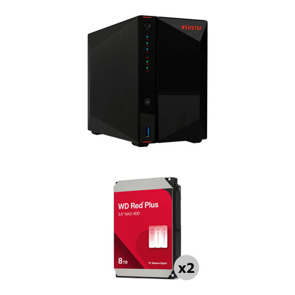 Asustor AS5402T NAS 16TB 2 Bahías 2x8TB 5640 rpm SATA III