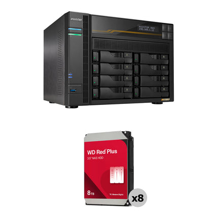 Asustor 64TB Lockerstor 8 Gen3 NAS 8 Bahías 2.3 GHz Quad-Core 16GB RAM DDR5