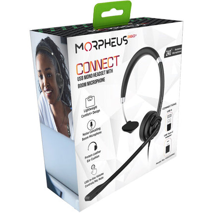 Morpheus 360 HS5200MU Auricular Mono USB con Micrófono Cancelación Ruido y Control en Línea