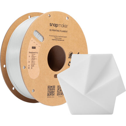 Snapmaker SnapSpeed Filamento PLA RFID 1kg Blanco Perla Alta Velocidad