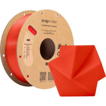Snapmaker SnapSpeed PLA RFID Filamento 1kg Rojo Alta Velocidad