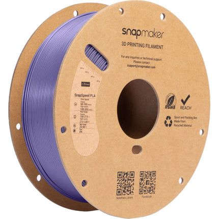 Snapmaker SnapSpeed Filamento PLA RFID 1kg Morado Alta Velocidad