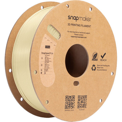 Snapmaker SnapSpeed Filamento PLA RFID 1kg Crema Alta Velocidad