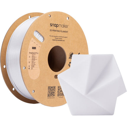 Snapmaker SnapSpeed PLA RFID Filamento 1kg Blanco Alta Velocidad