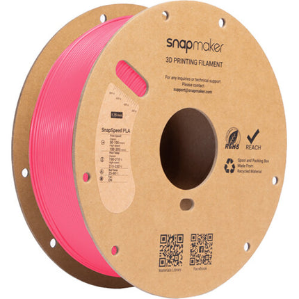 Snapmaker SnapSpeed PLA RFID Filamento 1kg Magenta Alta Velocidad