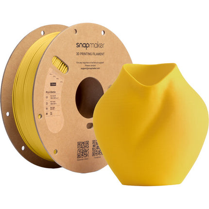 Snapmaker Filamento PLA Mate RFID 1kg Amarillo Sunburst Alta Velocidad