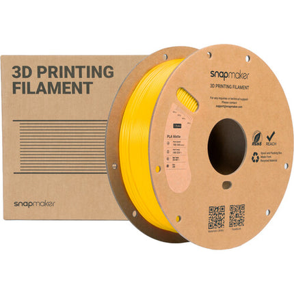 Snapmaker Filamento PLA Mate RFID 1kg Amarillo Sunburst Alta Velocidad