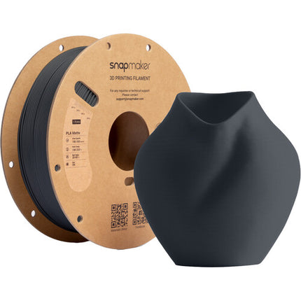 Snapmaker Matte PLA RFID Filamento 1kg Negro Carbón Alta Velocidad