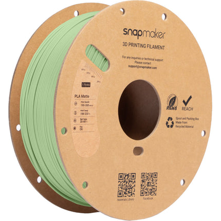 Snapmaker Matte PLA RFID Filamento 1kg Moss Mist Alta Velocidad