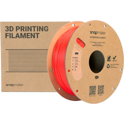 Snapmaker Matte PLA RFID Filamento 1kg Rojo Engine Alta Velocidad