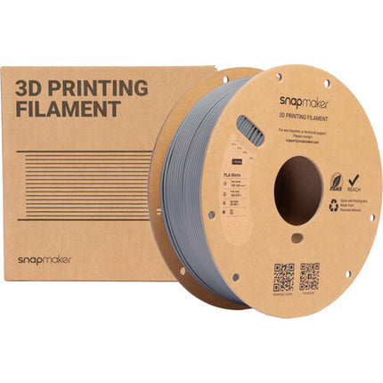 Snapmaker Matte PLA RFID Filamento 1kg Gris Ceniza Alta Velocidad