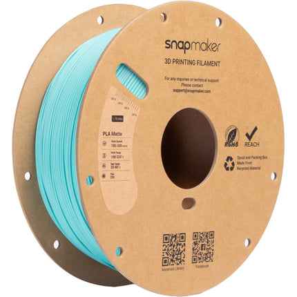 Snapmaker Matte PLA RFID Filamento 1kg Azul Celestial Alta Velocidad