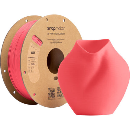 Snapmaker Matte PLA RFID Filamento 1kg Rojo Sandía Alta Velocidad