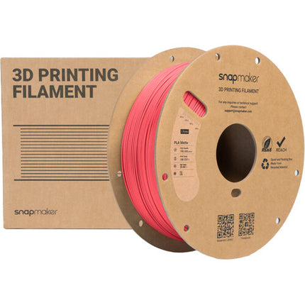 Snapmaker Matte PLA RFID Filamento 1kg Rojo Sandía Alta Velocidad