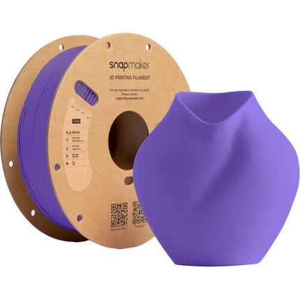 Snapmaker Matte PLA RFID Filamento 1kg Violeta para impresión rápida