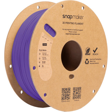 Snapmaker Matte PLA RFID Filamento 1kg Violeta para impresión rápida