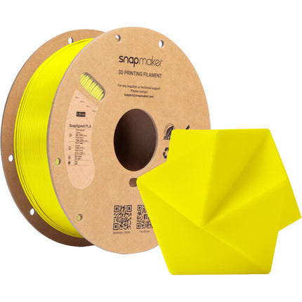 Snapmaker SnapSpeed Filamento PLA RFID 1kg Amarillo Brillante Alta Velocidad