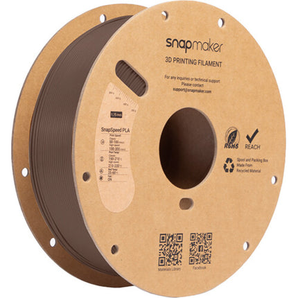 Snapmaker SnapSpeed PLA RFID Filamento 1kg Cocoa Brown Alta Velocidad