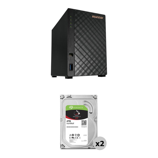 Asustor Drivestor 2 Gen2 NAS 8TB 2 Bahías 2 x 4TB 5400 rpm SATA III