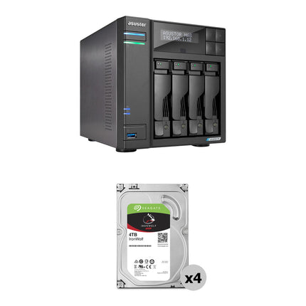 Asustor 16TB Lockerstor 4 Gen2+ NAS 4 Bahías 4 x 4TB 5400rpm SATA III
