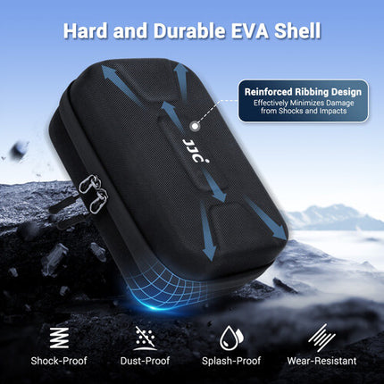 Funda rígida JJC para DJI Pocket 3 Creator Combo Kit con correa ajustable y 3 estuches microSD