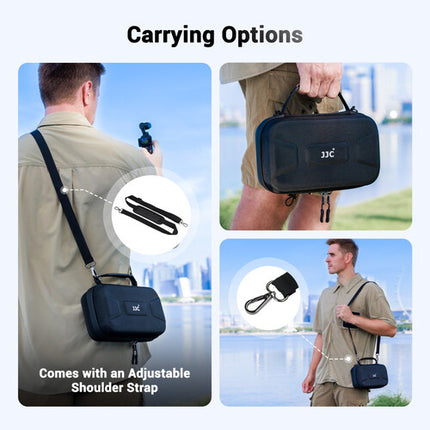 Funda rígida JJC para DJI Pocket 3 Creator Combo Kit con correa ajustable y 3 estuches microSD