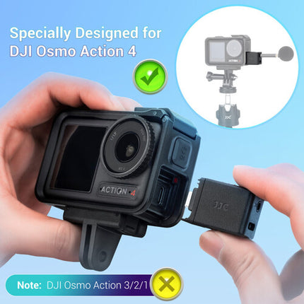 JJC Adaptador USB-C a Audio 3.5mm TRS para DJI Osmo Action 4 con Passthrough