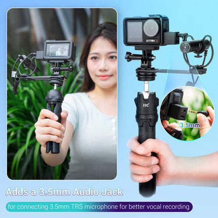 JJC Adaptador USB-C a Audio 3.5mm TRS para DJI Osmo Action 4 con Passthrough