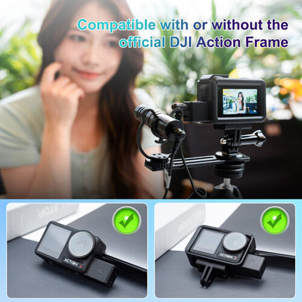 JJC Adaptador USB-C a Audio 3.5mm TRS para DJI Osmo Action 4 con Passthrough